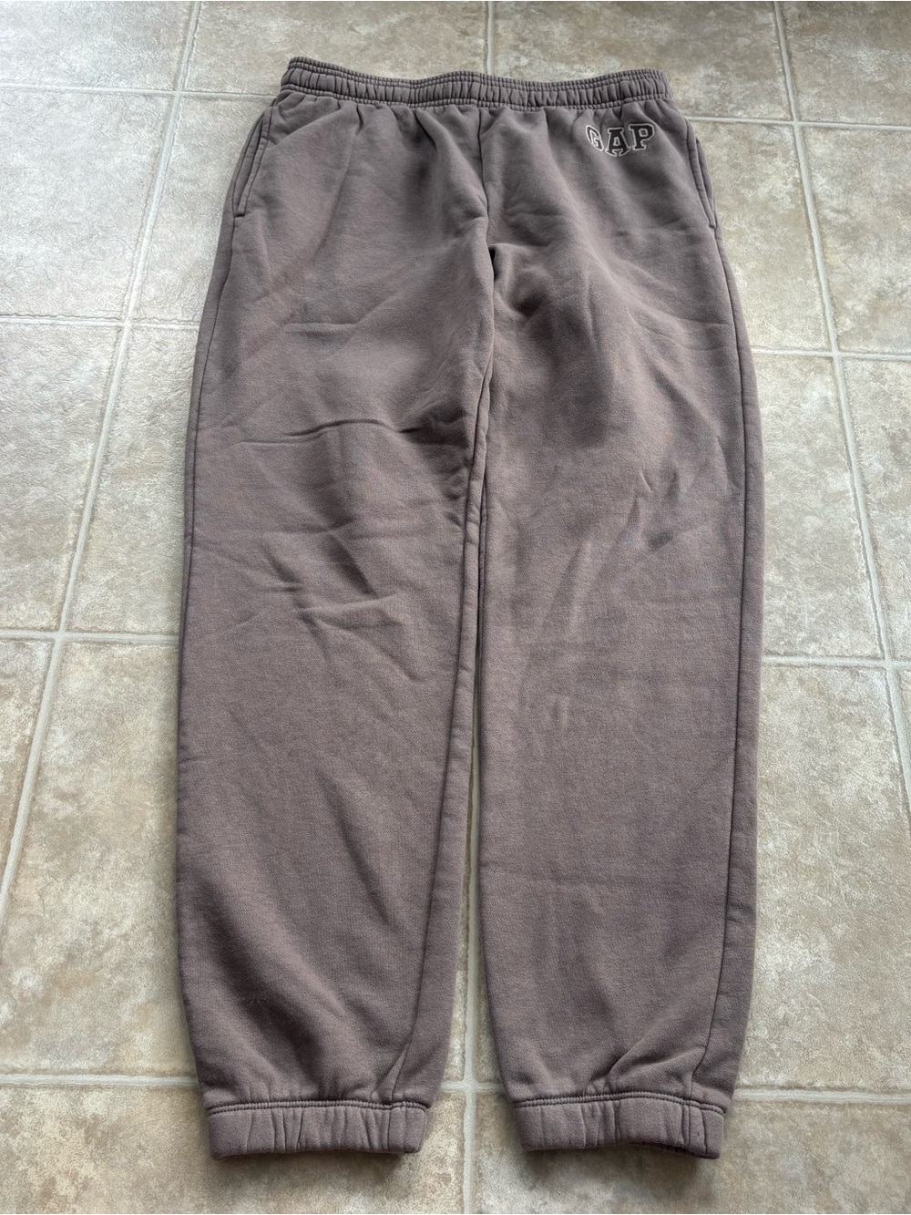 GAP Women’s Taupe Crew Fleece Joggers